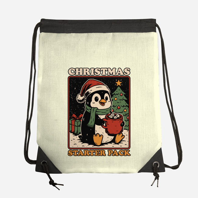 Christmas Penguin Starter Pack-None-Drawstring-Bag-Studio Mootant
