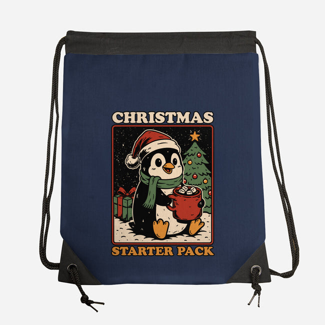 Christmas Penguin Starter Pack-None-Drawstring-Bag-Studio Mootant