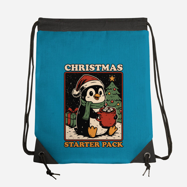 Christmas Penguin Starter Pack-None-Drawstring-Bag-Studio Mootant