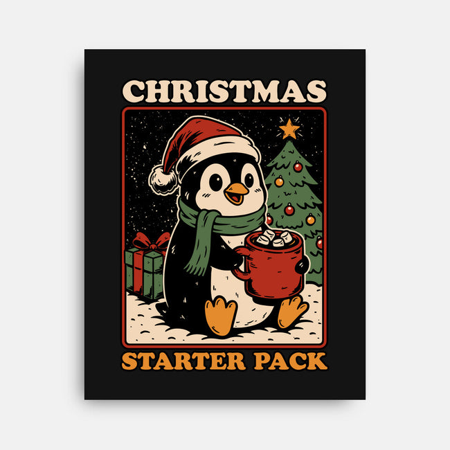 Christmas Penguin Starter Pack-None-Stretched-Canvas-Studio Mootant