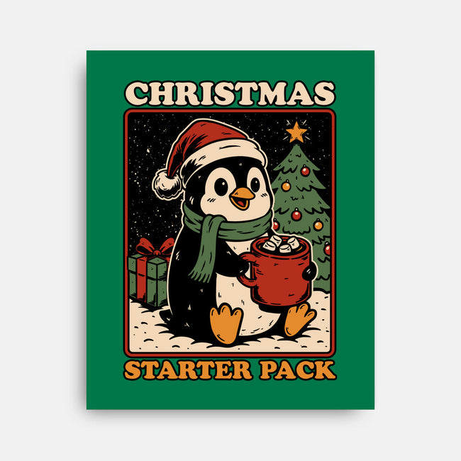 Christmas Penguin Starter Pack-None-Stretched-Canvas-Studio Mootant