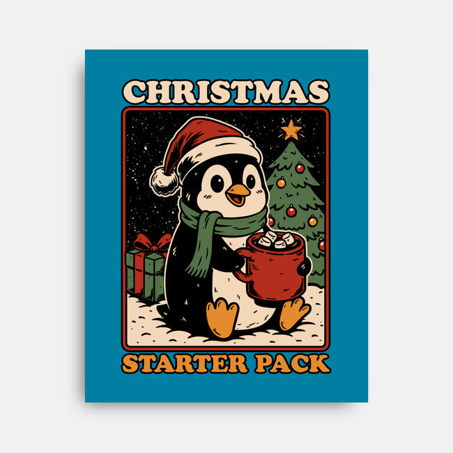 Christmas Penguin Starter Pack-None-Stretched-Canvas-Studio Mootant