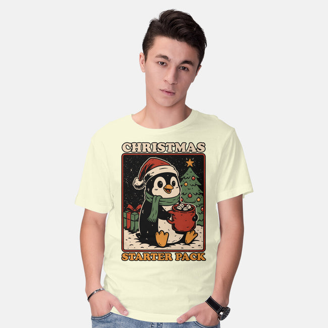 Christmas Penguin Starter Pack-Mens-Basic-Tee-Studio Mootant