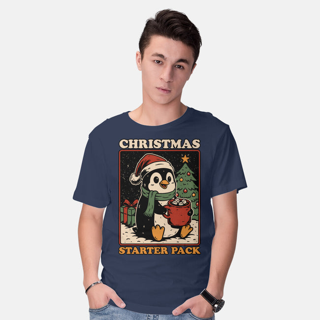 Christmas Penguin Starter Pack-Mens-Basic-Tee-Studio Mootant