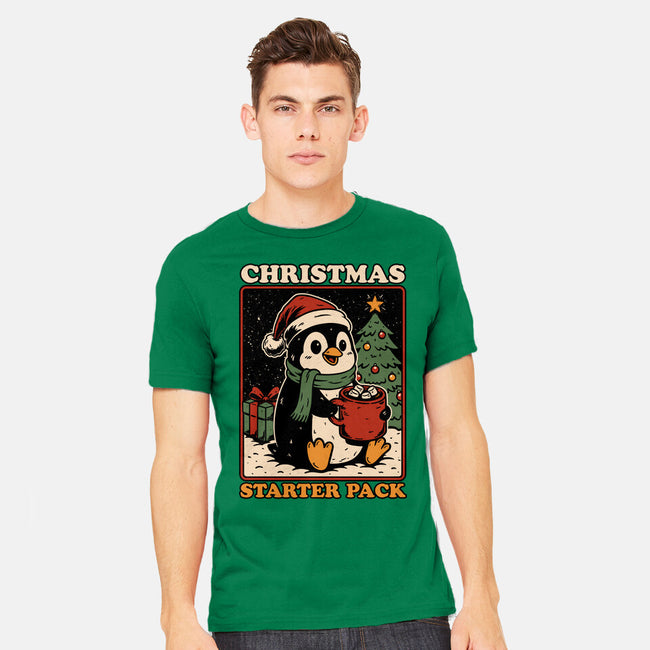 Christmas Penguin Starter Pack-Mens-Heavyweight-Tee-Studio Mootant