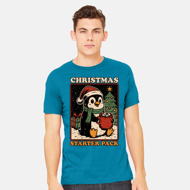 Christmas Penguin Starter Pack-Mens-Heavyweight-Tee-Studio Mootant