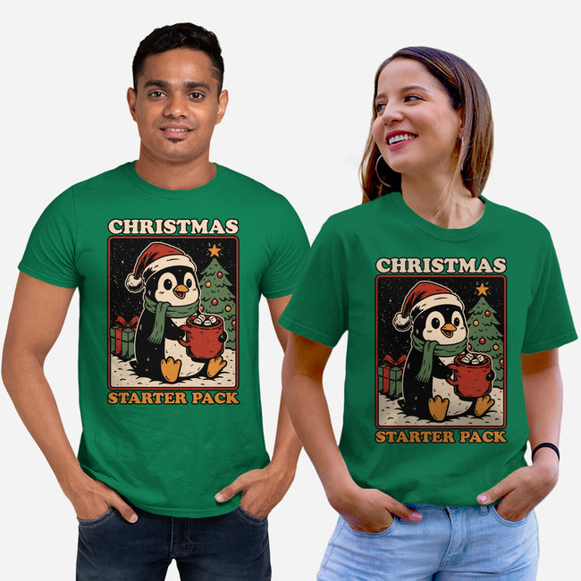 Christmas Penguin Starter Pack-Unisex-Basic-Tee-Studio Mootant