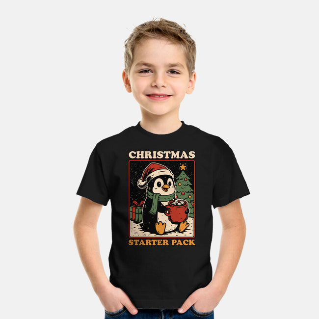 Christmas Penguin Starter Pack-Youth-Basic-Tee-Studio Mootant