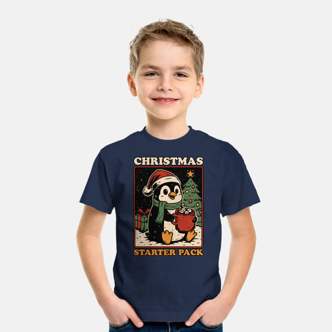Christmas Penguin Starter Pack-Youth-Basic-Tee-Studio Mootant