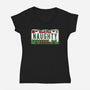 Christmas License Plate-Womens-V-Neck-Tee-Studio Mootant