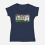 Christmas License Plate-Womens-V-Neck-Tee-Studio Mootant