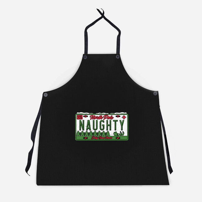 Christmas License Plate-Unisex-Kitchen-Apron-Studio Mootant