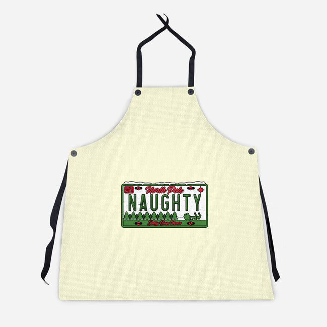 Christmas License Plate-Unisex-Kitchen-Apron-Studio Mootant