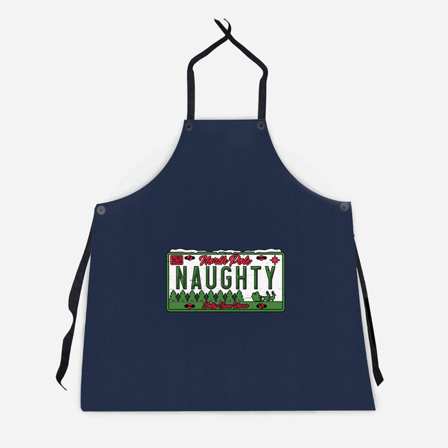 Christmas License Plate-Unisex-Kitchen-Apron-Studio Mootant