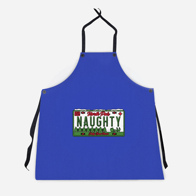 Christmas License Plate-Unisex-Kitchen-Apron-Studio Mootant
