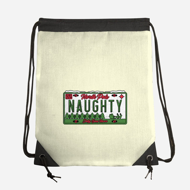 Christmas License Plate-None-Drawstring-Bag-Studio Mootant