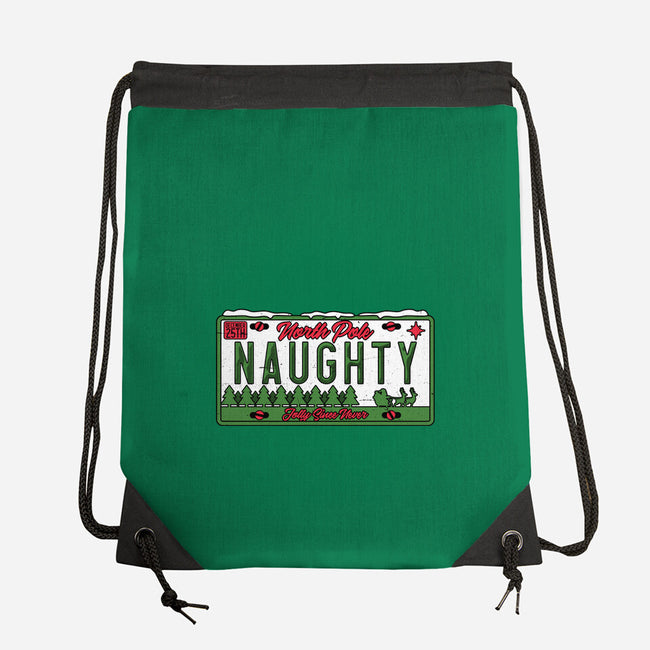 Christmas License Plate-None-Drawstring-Bag-Studio Mootant