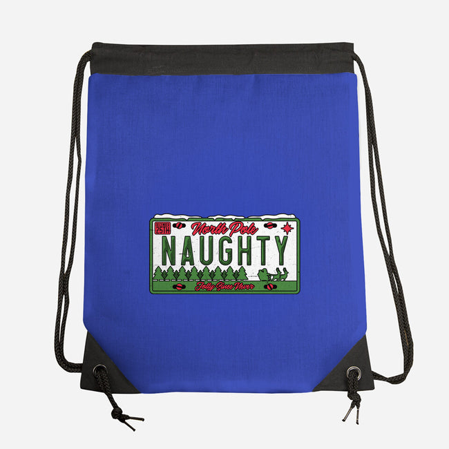 Christmas License Plate-None-Drawstring-Bag-Studio Mootant