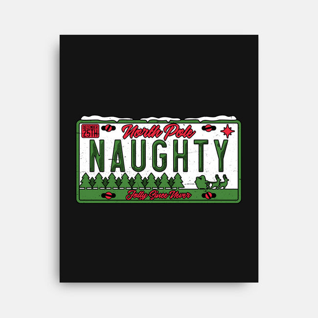 Christmas License Plate-None-Stretched-Canvas-Studio Mootant