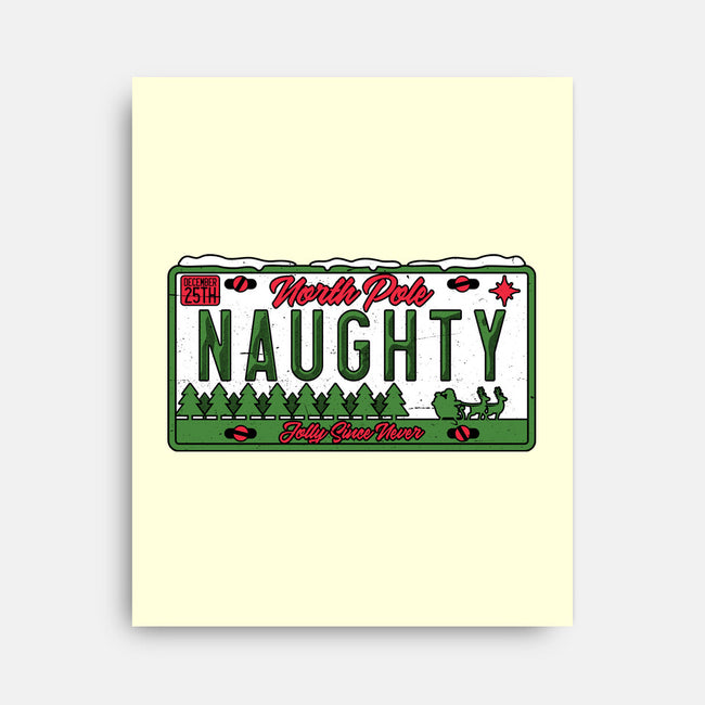 Christmas License Plate-None-Stretched-Canvas-Studio Mootant