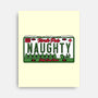 Christmas License Plate-None-Stretched-Canvas-Studio Mootant