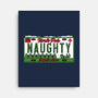 Christmas License Plate-None-Stretched-Canvas-Studio Mootant
