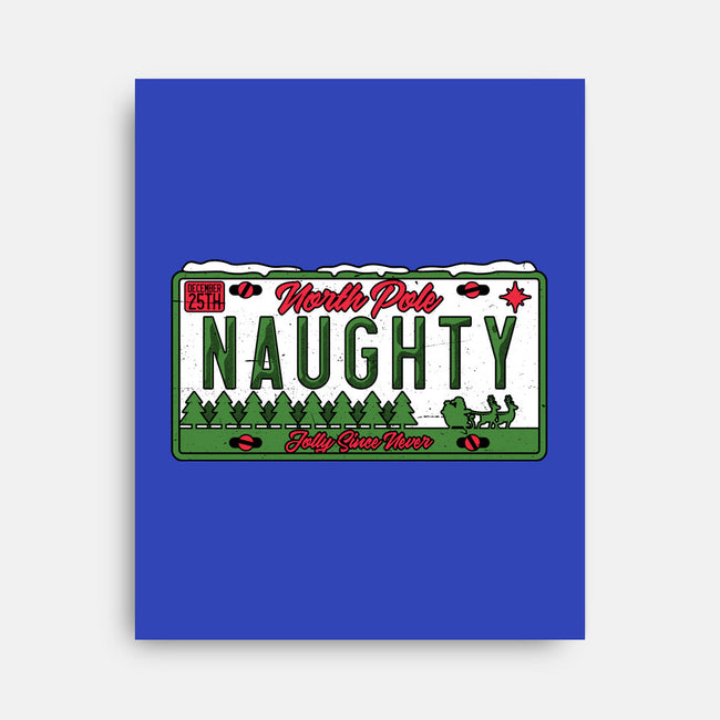 Christmas License Plate-None-Stretched-Canvas-Studio Mootant