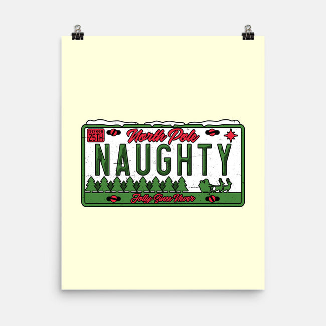 Christmas License Plate-None-Matte-Poster-Studio Mootant