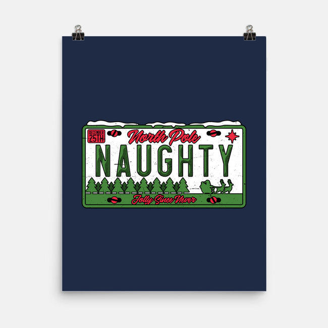 Christmas License Plate-None-Matte-Poster-Studio Mootant