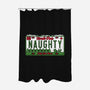 Christmas License Plate-None-Polyester-Shower Curtain-Studio Mootant