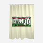 Christmas License Plate-None-Polyester-Shower Curtain-Studio Mootant