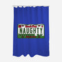 Christmas License Plate-None-Polyester-Shower Curtain-Studio Mootant