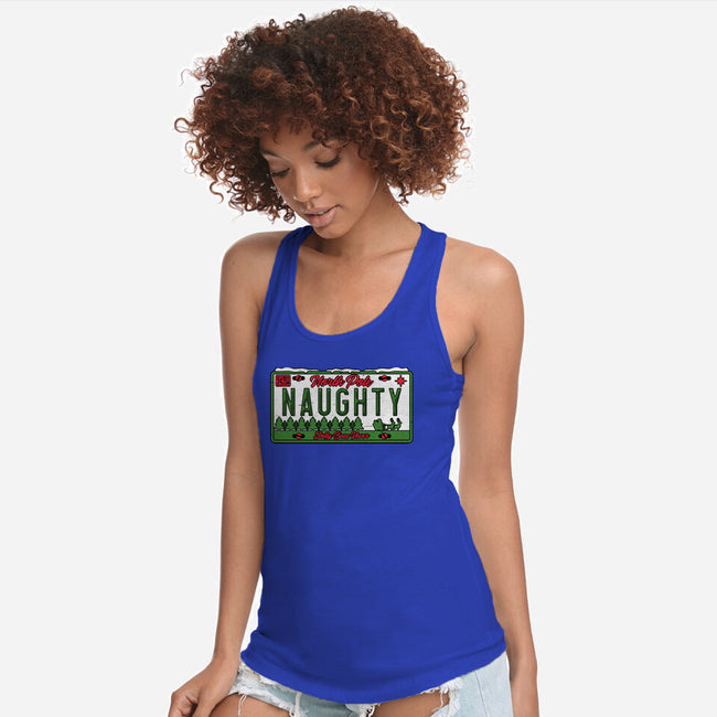 Christmas License Plate-Womens-Racerback-Tank-Studio Mootant