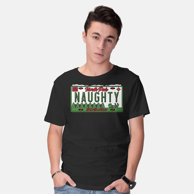 Christmas License Plate-Mens-Basic-Tee-Studio Mootant