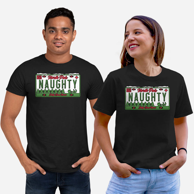 Christmas License Plate-Unisex-Basic-Tee-Studio Mootant