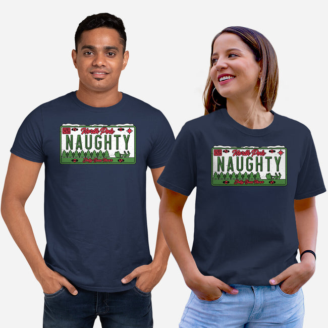 Christmas License Plate-Unisex-Basic-Tee-Studio Mootant