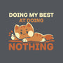 Doing My Best At Doing Nothing-Unisex-Crew Neck-Sweatshirt-TechraNova