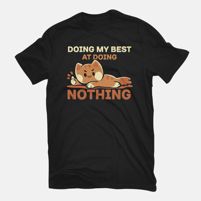 Doing My Best At Doing Nothing-Unisex-Basic-Tee-TechraNova