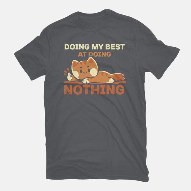 Doing My Best At Doing Nothing-Unisex-Basic-Tee-TechraNova