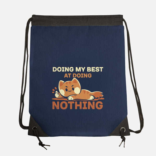 Doing My Best At Doing Nothing-None-Drawstring-Bag-TechraNova