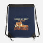 Doing My Best At Doing Nothing-None-Drawstring-Bag-TechraNova