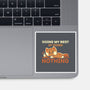 Doing My Best At Doing Nothing-None-Glossy-Sticker-TechraNova