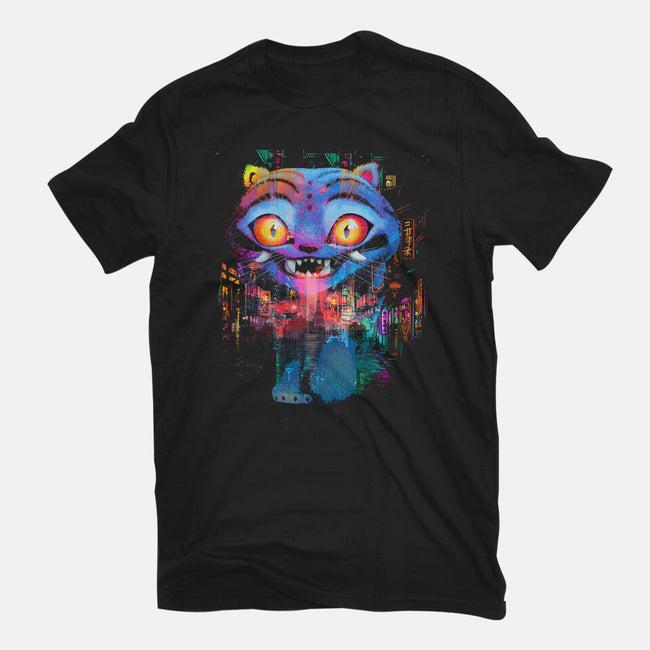 Derpy Tiger Street-Womens-Fitted-Tee-clingcling