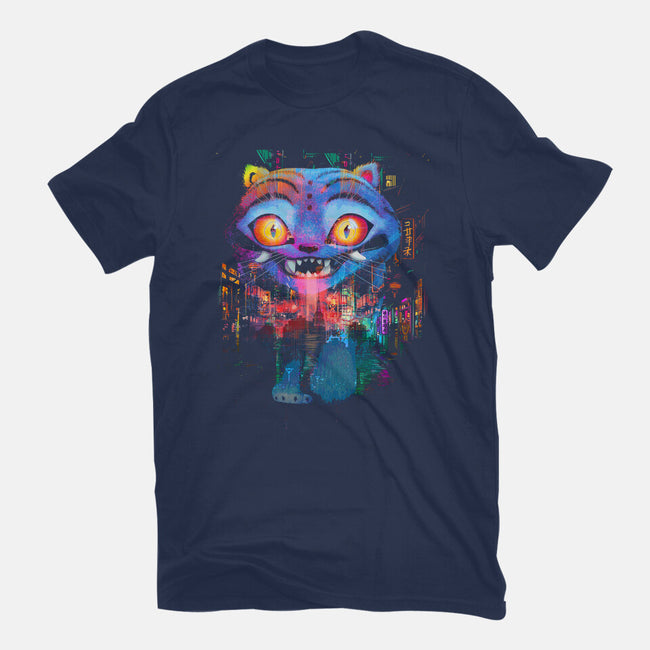 Derpy Tiger Street-Womens-Fitted-Tee-clingcling