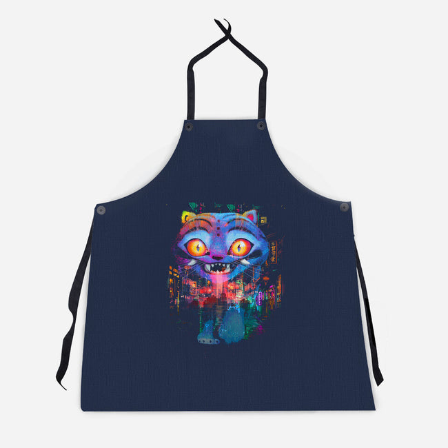 Derpy Tiger Street-Unisex-Kitchen-Apron-clingcling