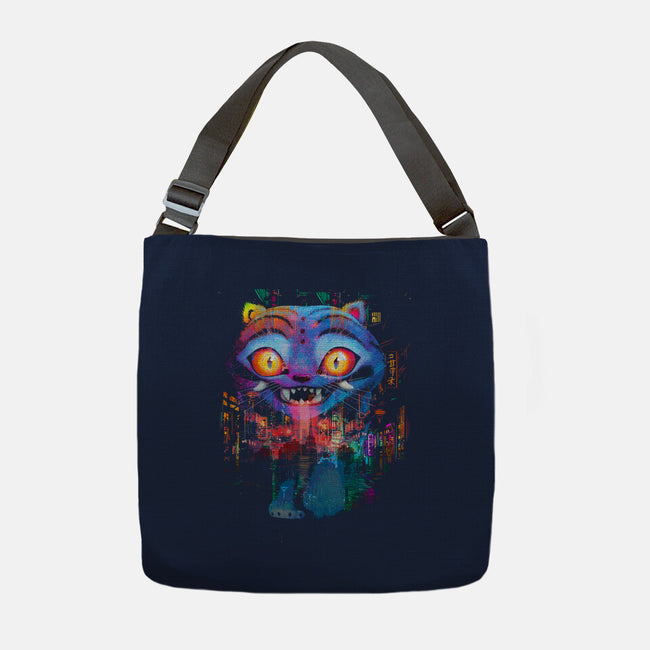 Derpy Tiger Street-None-Adjustable Tote-Bag-clingcling