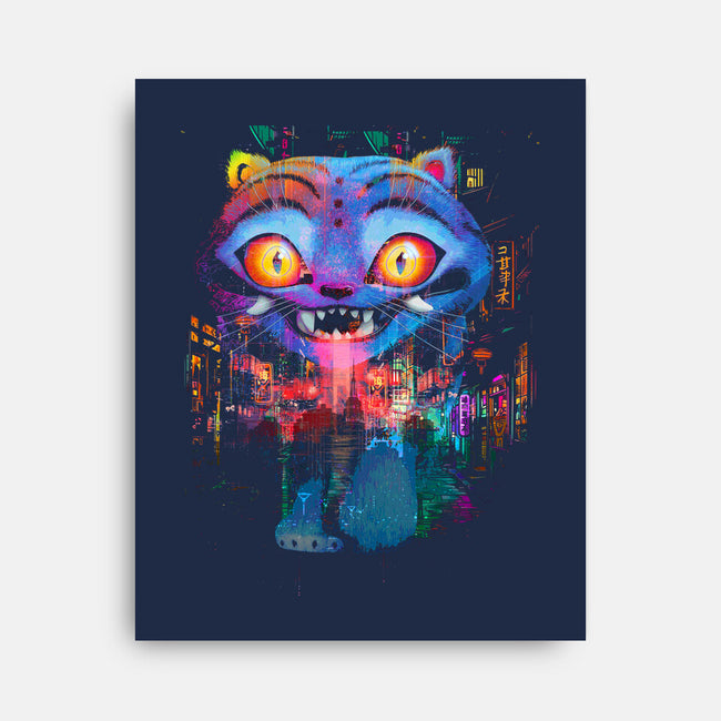 Derpy Tiger Street-None-Stretched-Canvas-clingcling