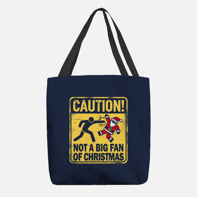 Christmas Caution-None-Basic Tote-Bag-BridgeWalker