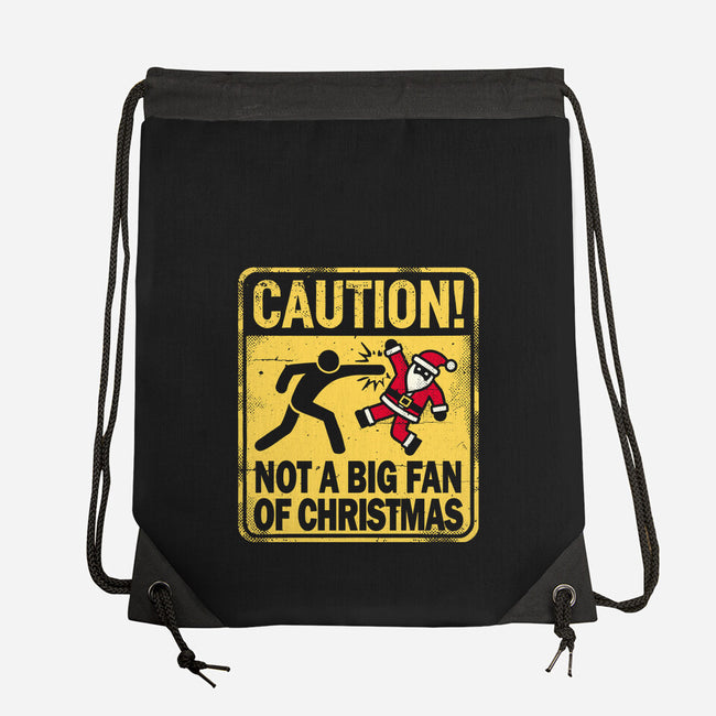 Christmas Caution-None-Drawstring-Bag-BridgeWalker