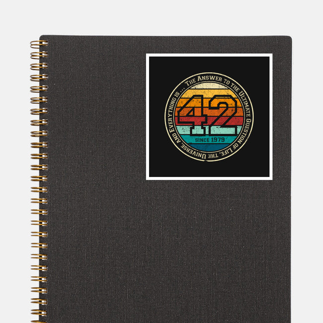 Forty-Two Vintage-None-Glossy-Sticker-DrMonekers